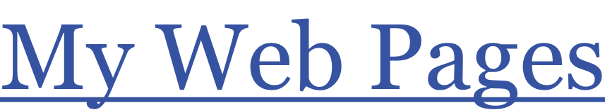 My Web Pages